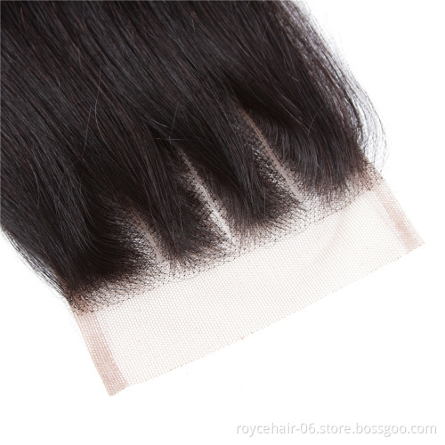 8A 8 Inch Peruvian Hair Indian Luxury Hair Weave And Brazilian Remy Hair Top Closure